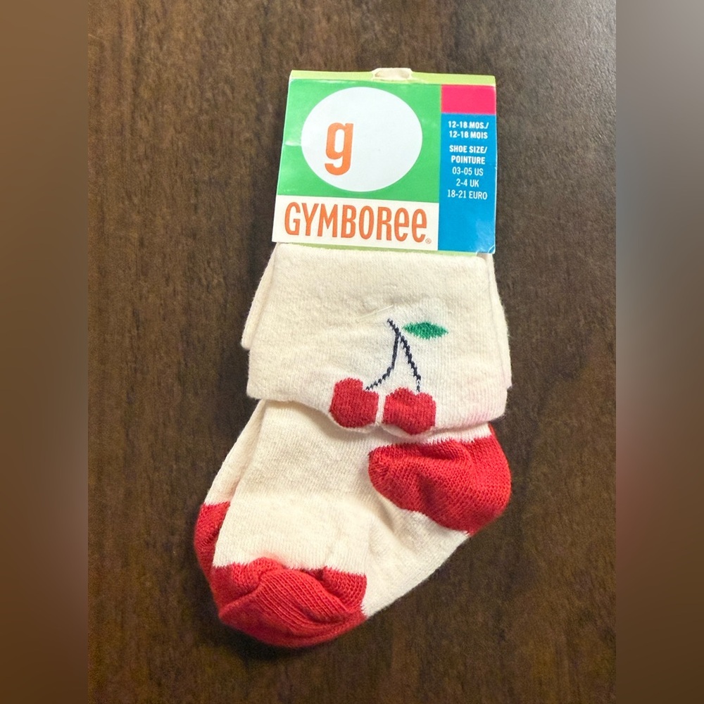 Vintage/NWT Gymboree ‘01 cherry socks